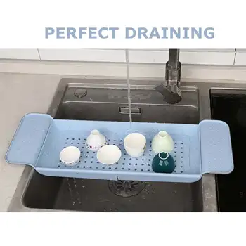 

New Extendable Bath Tub Shelf Caddy Rack Shower Holder Rack Storage Organizer