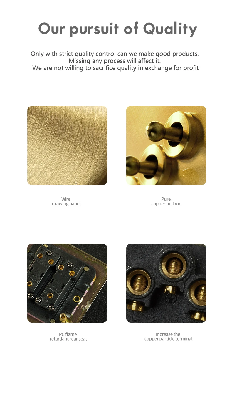 Hb68ad7b1e7844c578cb13c8f48ed3954A Avoir Golden Brushed Carved Toggle Switch Wall Light Switch EU French Electrical Outlets Sockets Intermediat Switches CAT6 USB