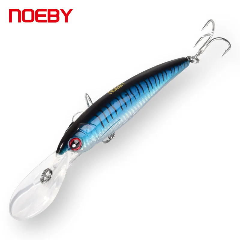 NOEBY Троллинг рыболовные приманки 5 8 м плавающий супер MINNOW 9046 воблеры 3X VMC крюки
