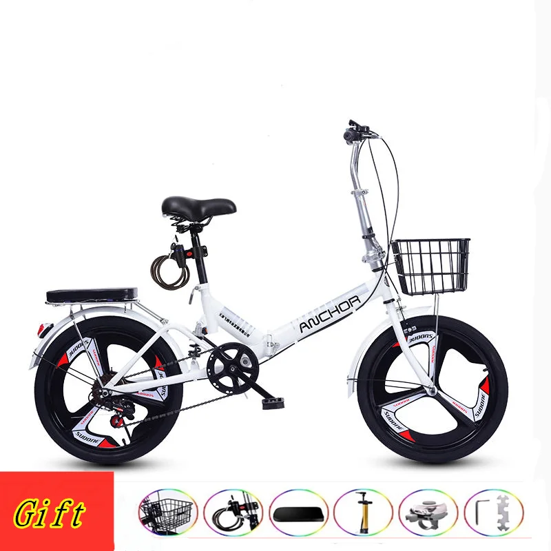 Mini bicicleta ligera plegable de 20 pulgadas, bicicleta portátil pequeña para adultos y estudiantes, bicicleta con cuadro de acero, gran oferta