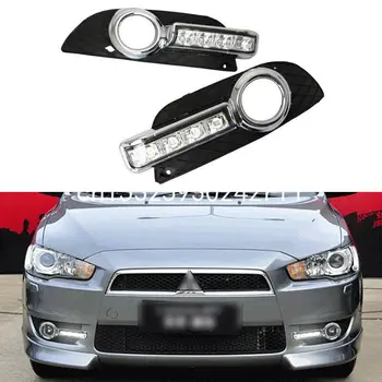 

LED DRL Turn Indicator Signal Daytime Running Fog lights For Mitsubishi Lancer 2009-2014