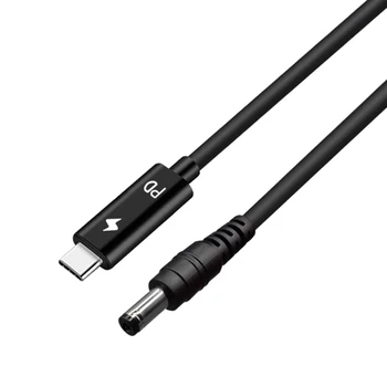 

1.5M/4.9FT Type-C to DC5.5*2.1MM notebook PD Portable Fast Charging Line,65W Power Charge Cable