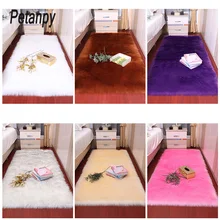 Ковер для комнаты, искусственная шерсть, гостиная/спальня, противоскользящий мягкий ковер 80 см* 180 см, белый, розовый, серый, 15 цветов