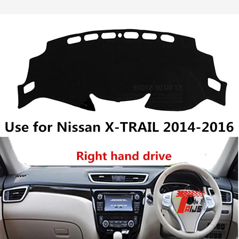 Taijs чехол для приборной панели автомобиля с правым приводом для Nissan X-TRAIL- полиэфирное волокно креативный коврик для приборной панели для X-TRAIL 14-16