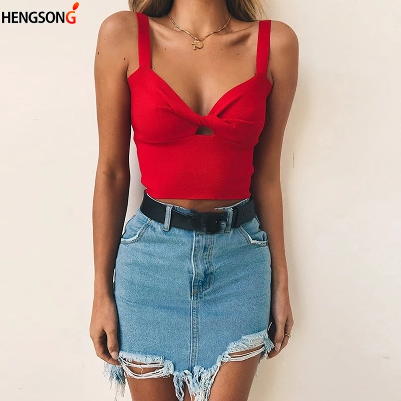 Fashion Women Sexy Top Short Cropped Tops Quilted Vest Excercise Fitness Women's Chest Bow Cross | Женская одежда