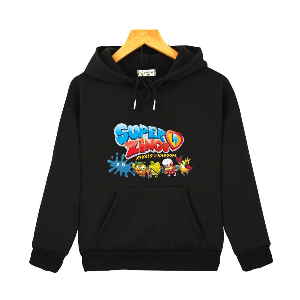 hooded shirt for kids New Kids Boys Superzings Costume Pullover Hoodie Cartoon Casual Sweatshirt Children's Clothing Girls Kawaii Warm Streetwear Coat child childhood hoodie