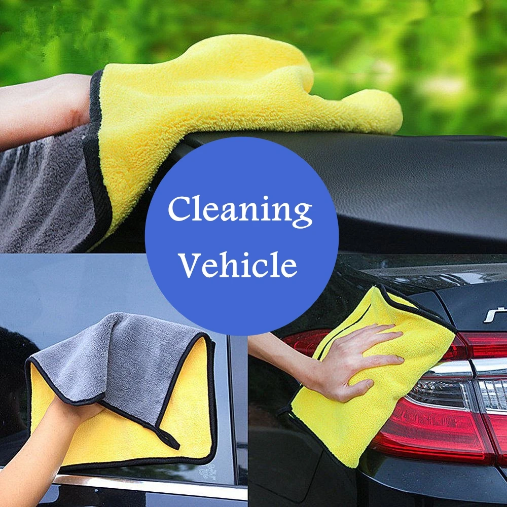 2pcs Multi Function Cleaning Cloth Super Absorbent Vehicles Washing Towel Kitchen Washing Wiping Rags Car Wash Cleaning Towel
