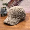 New Casual Outdoor Warm Winter Cap Girl Women Adjustable Animal Pattern Faux Fur Baseball Cap Cotton Hip-Hop Hat Visor  55-59cm 4