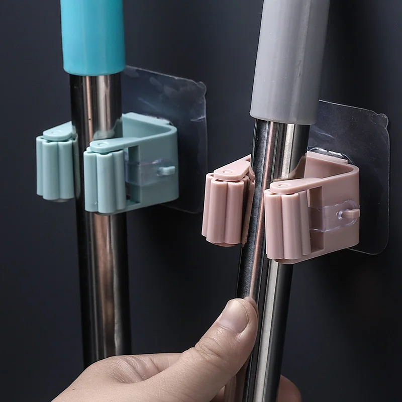 Настенный держатель для швабры 1 шт. органайзер вешалка метлы стеллаж хранения