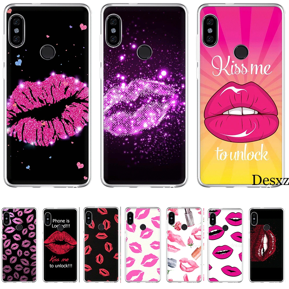 Силиконовый чехол для мобильного телефона Xiaomi Redmi GO 7 S2 4A 4X5 5A Plus 6 6A Pro Чехол Kiss Me Lips