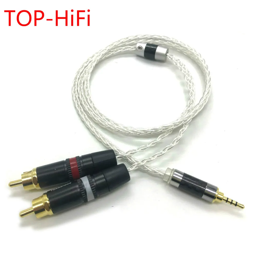

TOP-HiFi 2.5mm TRRS Balanced Male to 2 RCA Male Audio Adapter Cable For AK100II,AK120II,AK240, AK380,AK320,DP-X1