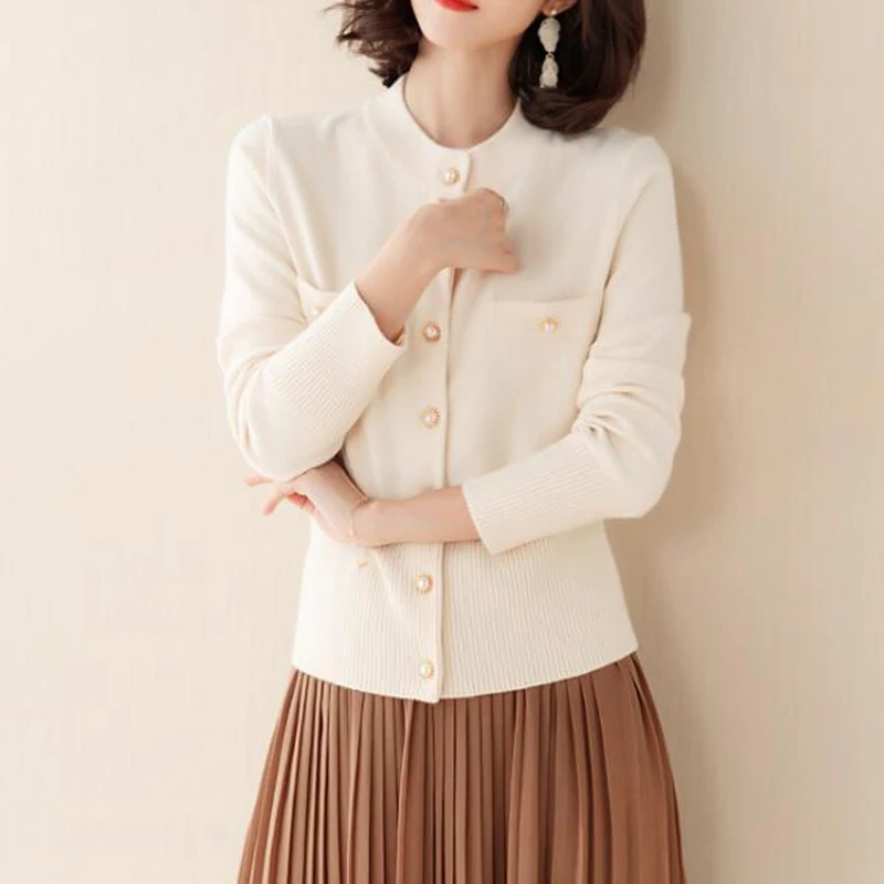 

Woman Cardigans Fall 2019 OL Casual Knitted Sweaters