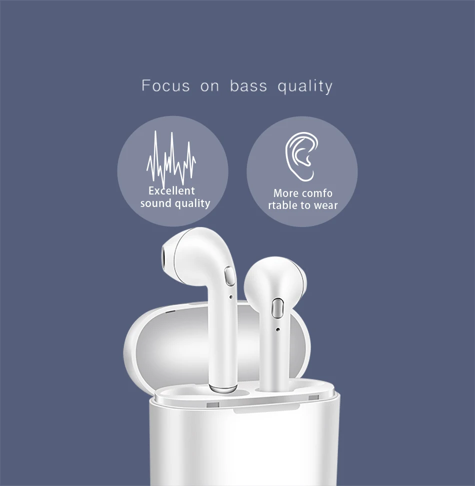 LIGE New TWS Mini headset 5.0 Bluetooth Earphones Stereo Bass Wireless Headset Earbuds with Mic for Phone xiaomi Samsung