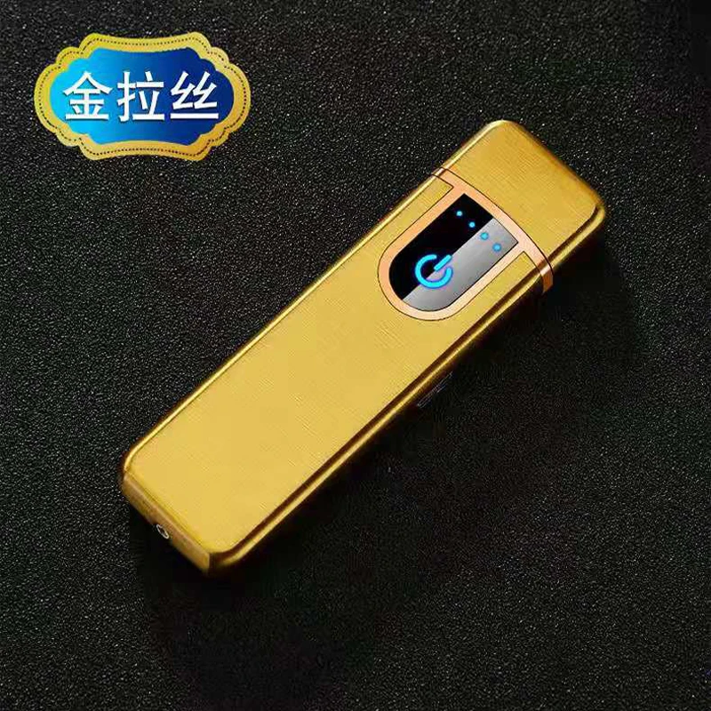 10 шт./лот электронные зажигалки серии Gold Satin популярные ветрозащитные сенсорные