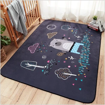 

Rugs for Children Rooms Cartoon Children's Play Mat Baby Crawling Carpet for Living Room Nordic Decoration Home Baby