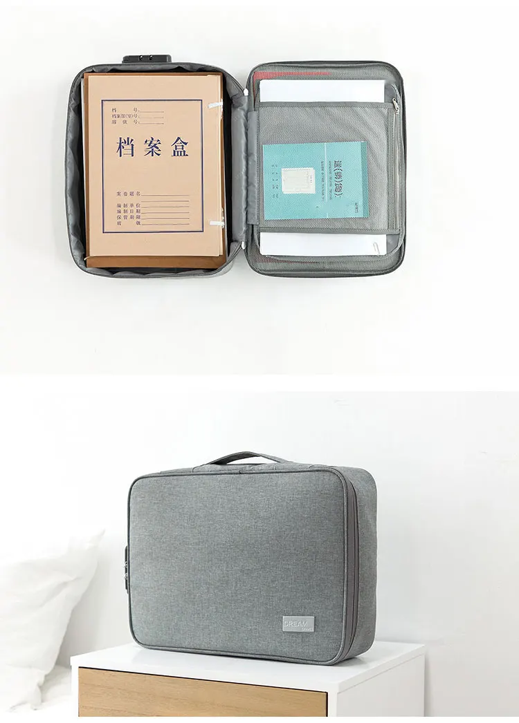 Document Passport Organizer Pouch Business Travel Ipad Passport Holder Cationic Cloth File Certificate Storage Bag Accessories