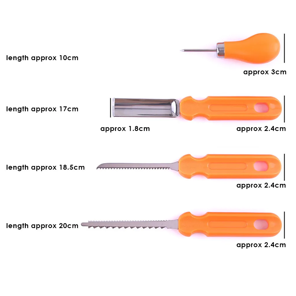 13 шт., нож для резьбы в виде тыквы на Хэллоуин, кухонный нож для фруктов, Детский Светильник в форме тыквы, инструмент для украшения, резной нож, реквизит