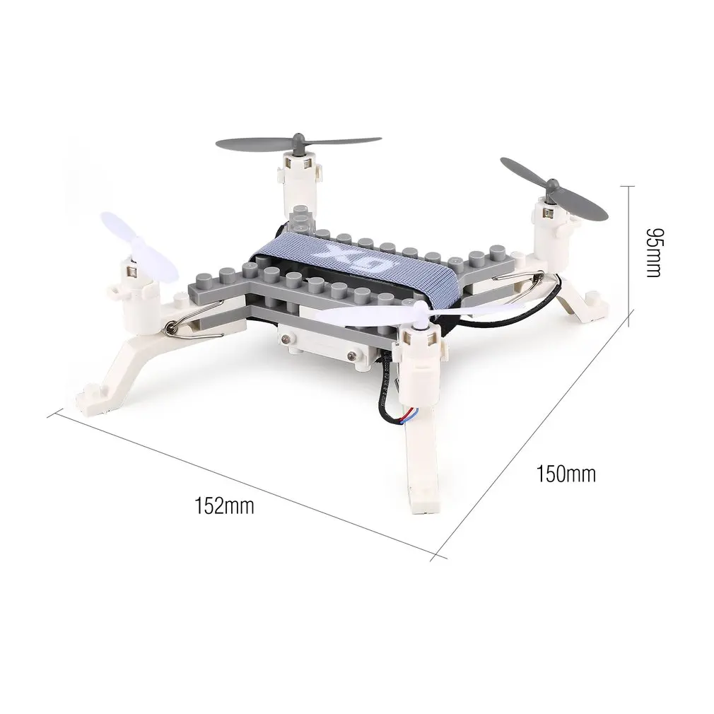 XG171 Smart RC 2.4G RC Building Block 3D Bricks Quadcopter Drone Aircraft with Altitude Hold One Key Return 3D Flips