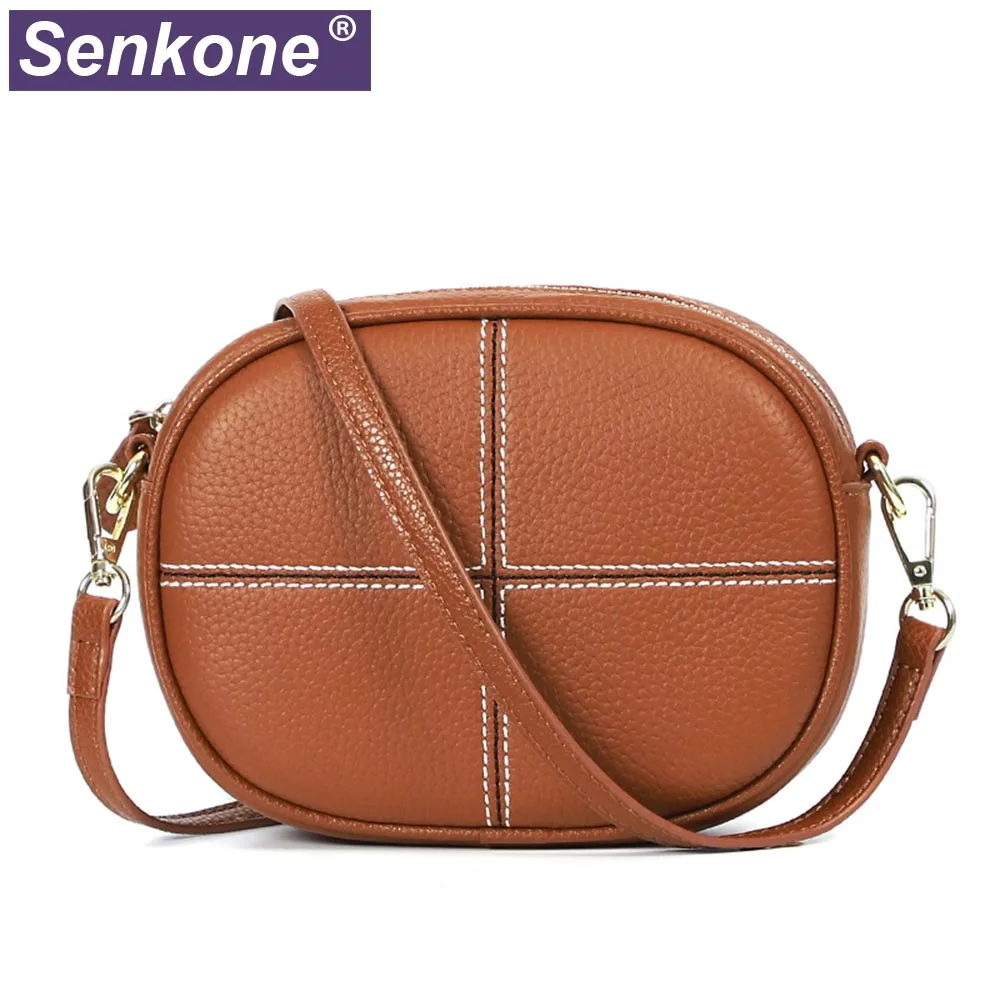 100% натуральная кожа женская сумка мини для девочек маленькие сумки через плечо