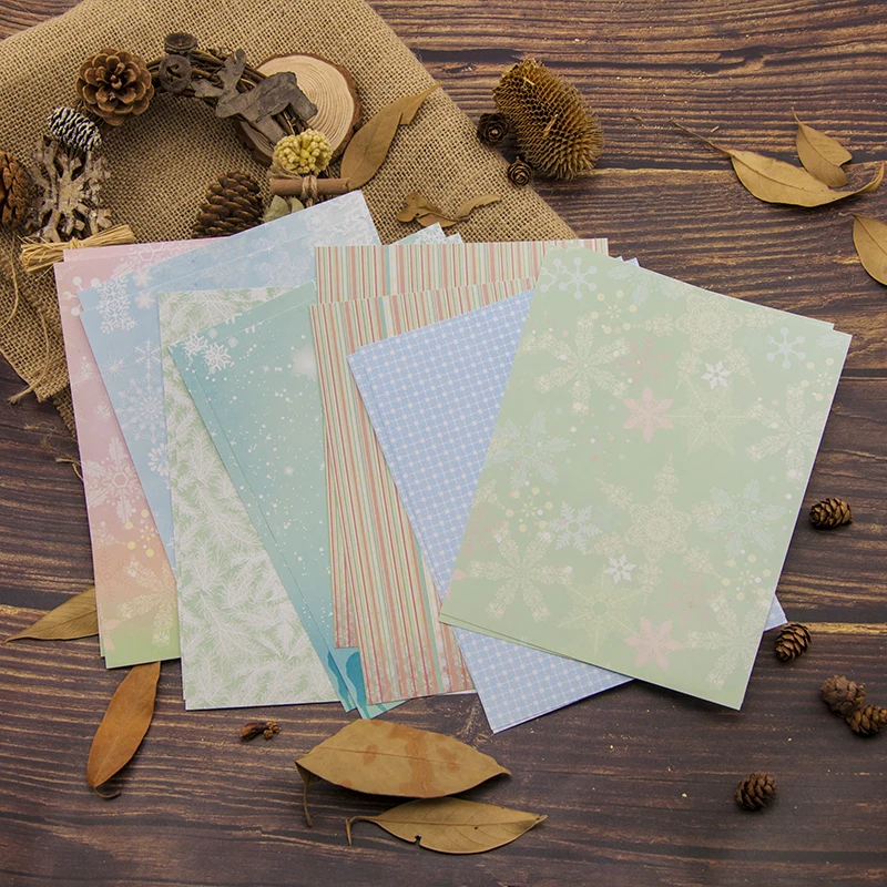 

Christmas background/Single-side Printed Mixed pattern creative papercraft art paper handmade scrapbooking kit set book