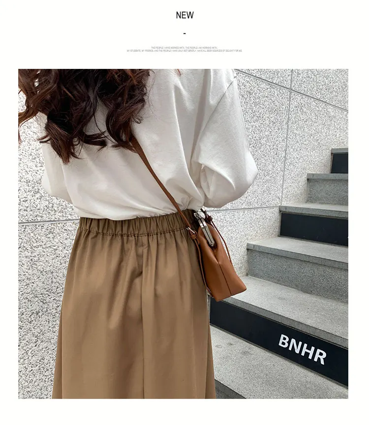 Японская уличная одежда Харадзюку Faldas Mujer Moda, высокая талия, цвета хаки, черный, плиссированные юбки средней длины, Женская винтажная элегантная юбка для девушек