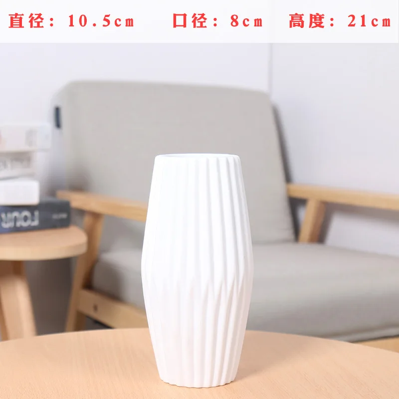 Nordic Ceramic Small Vase Decoration Living Room Dried Flowers Creative Furnishings Home European Minimalist Modern Decorations - Цвет: E