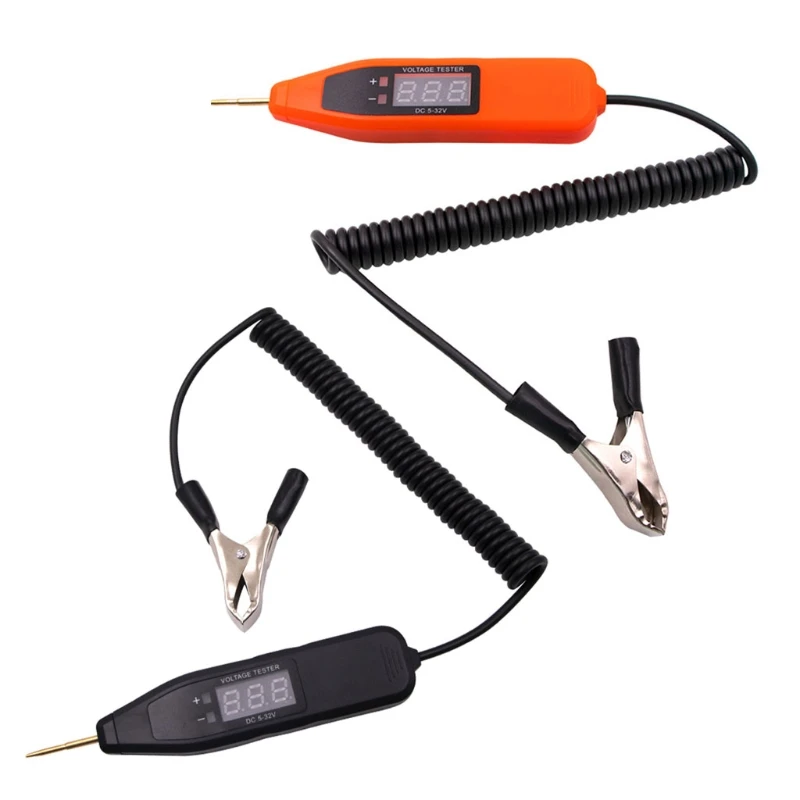 Electric Digital LCD Socket Wall DC Power Outlet Voltage-Detector Sensor Tester Pen LED Light Non-Contact Test Pencil | Автомобили и