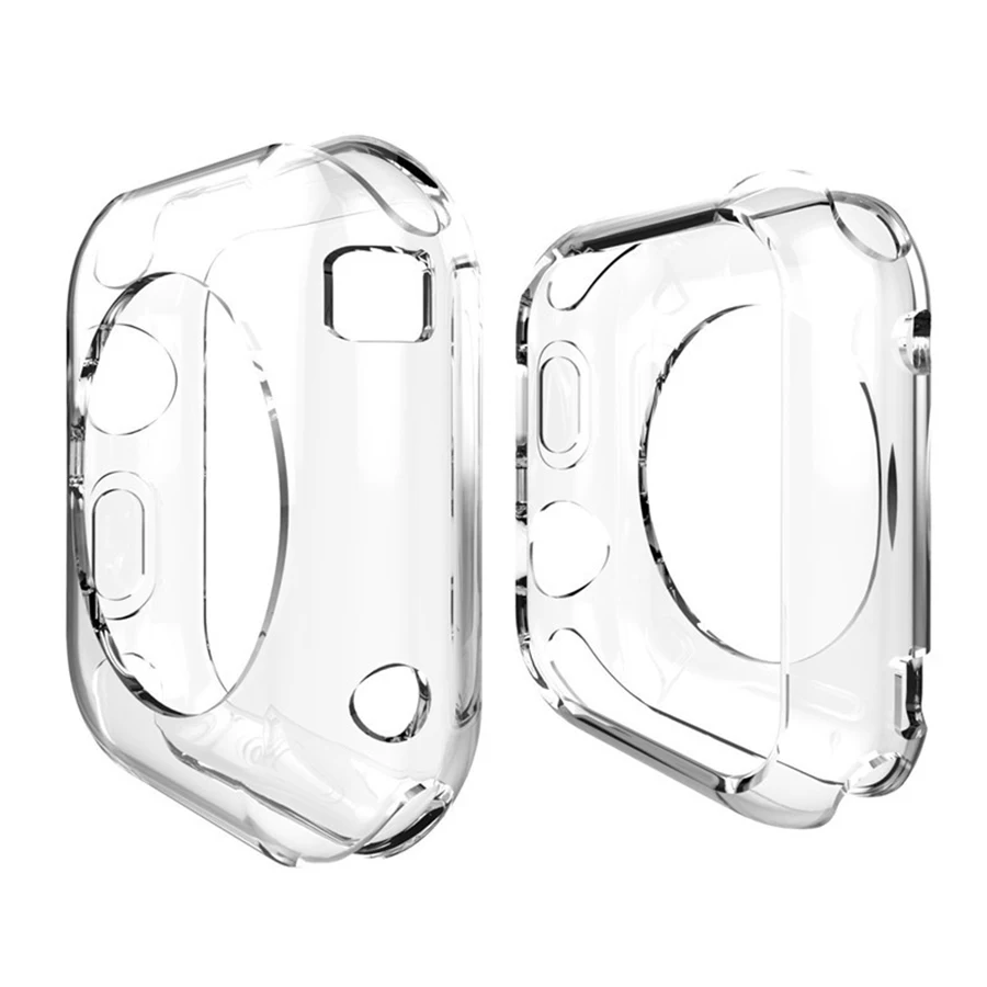 All-around Soft Case For Apple watch Case 38mm 42mm Transparent  Protector bumper frame for iwatch Series 3 2 1 Accessories
