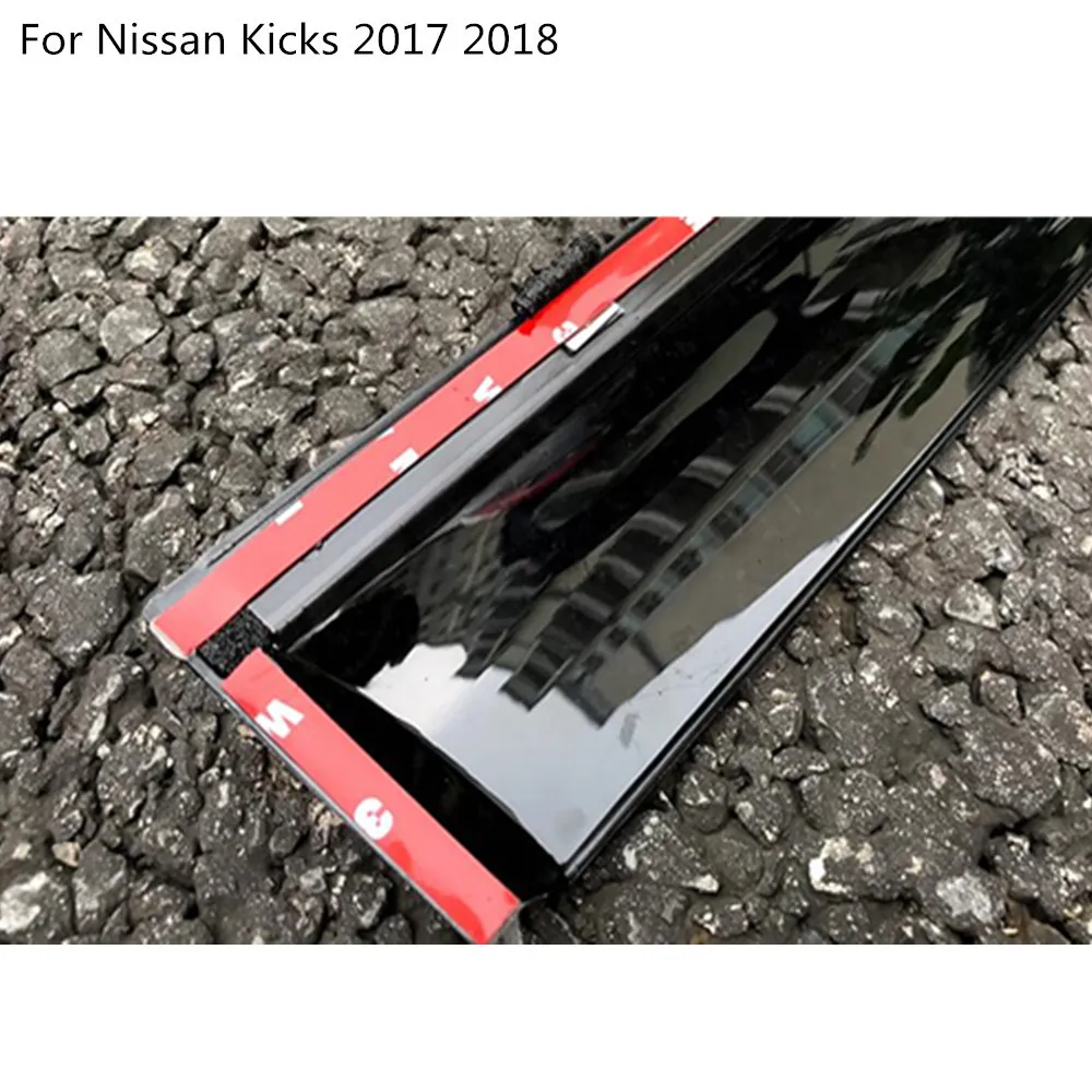 Для Nissan Kicks автомобильный чехол палка Стайлинг пластиковые окна стекло Ветер козырек Дождь/Защита от солнца Vent 4 шт