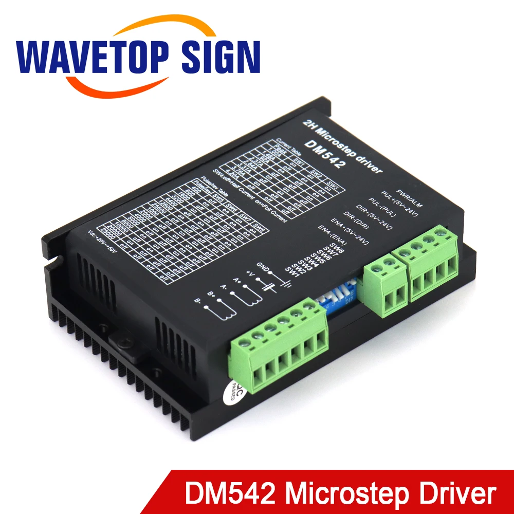 Цифровой Драйвер шагового двигателя DM542 Microstep водитель 2 фазы 20 50VDC для 57 60 86 мотор
