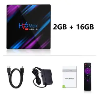 H96 MAX RK3318 9.0 Android TV Box 4GB RAM 64GB 32GB H.265 4K 2.4/5G WiFi Google Play Netflix YouTube Smart TV Box - Цвет: 2G 16G