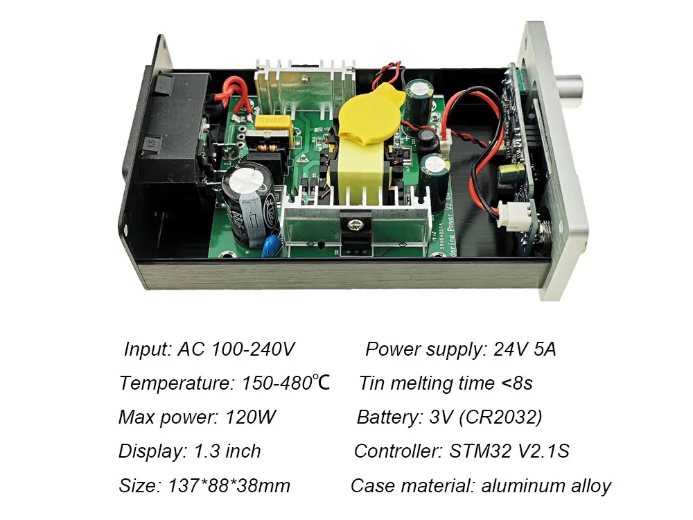 KSGER DIY T12 OLED паяльная станция STM32 V2.1S авто-сон T12 железные наконечники комплекты для сварки ABS держатель ручки Стенд CNC Передняя панель