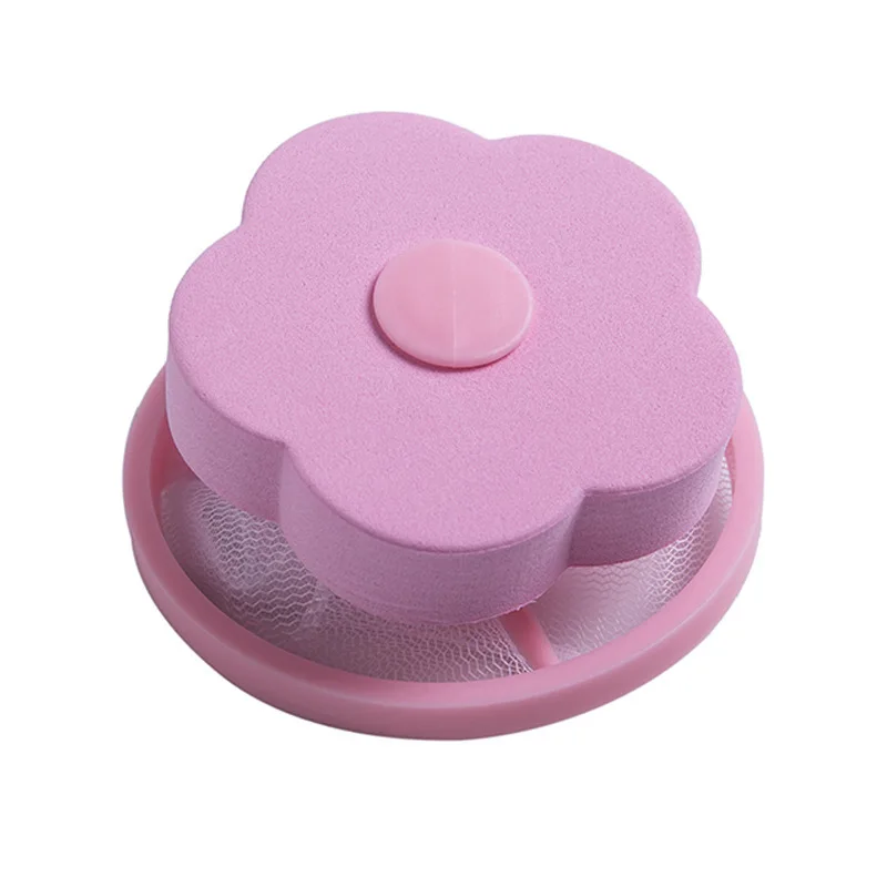 Фильтр-мешок для стиральной машины плавающий цветок Форма Прачечная мяч плавающий стиль ворс Ловец волос грязеуловитель стиральная машина