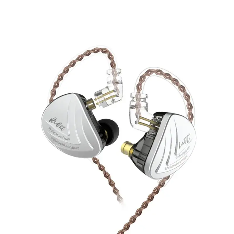

KZ AS16 Headphones Balanced Armature Ultra HD Noise Reduction HiFi Headset Call Microphone Headset