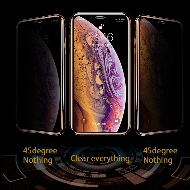 Магнитный чехол из закаленного стекла для iPhone XS 11 Pro MAX XR X 8 7 6 6S Plus, Защитный металлический бампер