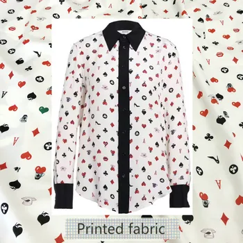 

Fashion week printed fabric 148 cm wide shirt dress polyester fabric brand printed fabric wholesale cloth