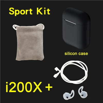 i200X sport black I200 X TWS беспроводные новые наушники зарядный чехол Bluetooth 5,0 наушники PK i500 i2000 i5000 TWS - Цвет: i200X sport black