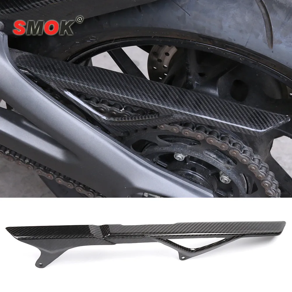 

SMOK Motorcycle Carbon Fiber Modified chain cover box Rear Chain Mud Guard Cover Protector For Yamaha MT-09 FZ-09 2013-2016
