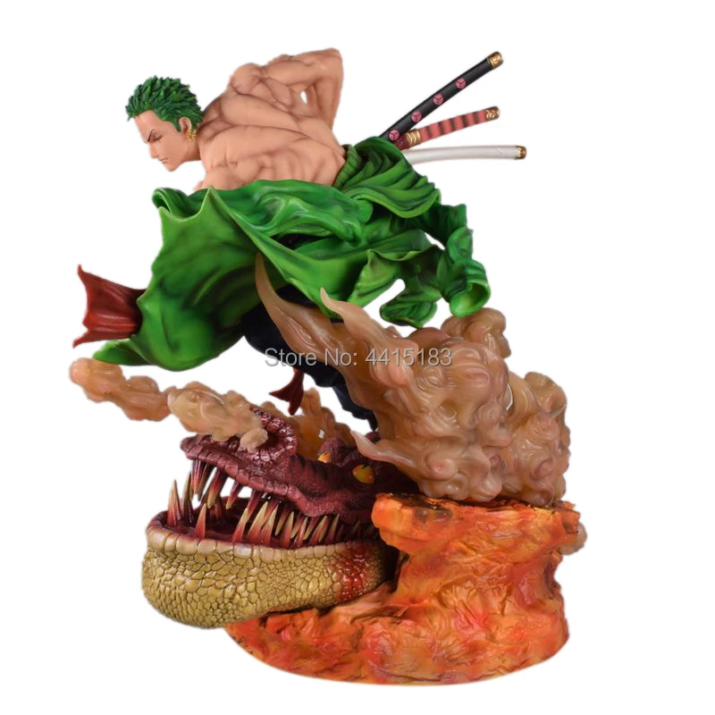 1/4, 42 см, аниме, цельная фигурка, Roronoa Zoro, бои, ПВХ, мультяшная фигурка, игрушки, Коллекционная модель, подарок для мальчика