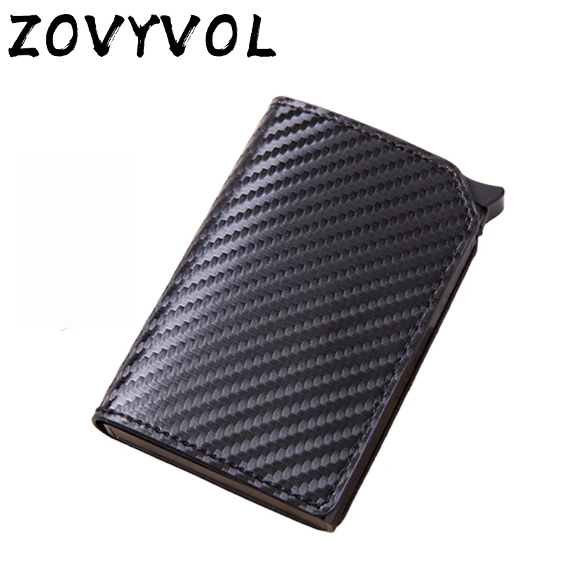 ZOVYVOL, маленький кожаный кошелек, для женщин, Rfid, мини, мужские кошельки, женские s кошельки и кошельки, для мужчин, из углеродного волокна, кожаная сумка для денег
