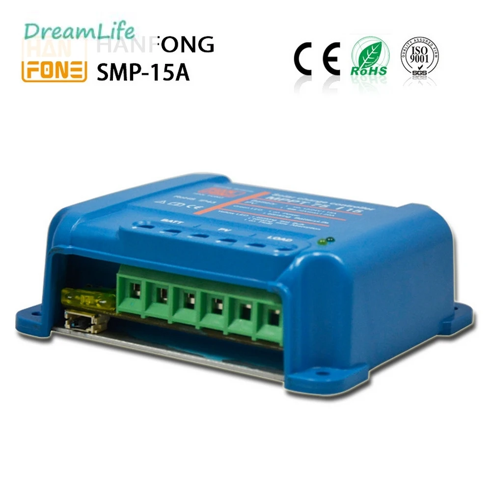 

12/24V Solar Charge Controller 10A 15A 20A Auto Work with LCD Display Dual USB 5V Output Solar Cell Panel Regulator