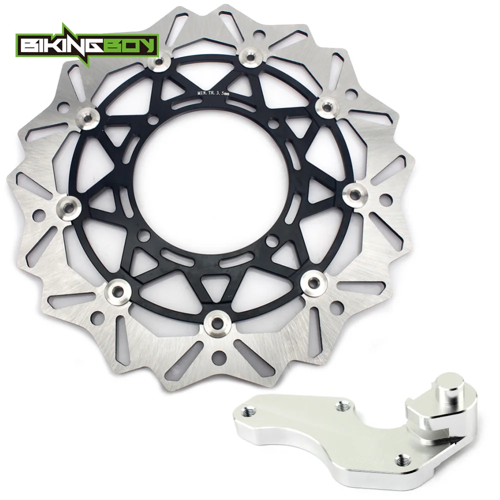 BIKINGBOY 320 мм передние тормозные диски роторы, Brakcet для Suzuki RM-Z РМЗ 250 2007- RM-Z РМЗ 450 2005