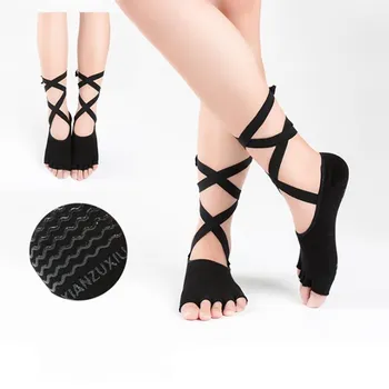 

Jeseca Women Socks Solid Black Cotton Soft Breathable Silicone Non-slip No Show Sock Ladies Girls Sports Dance Sock Slippers