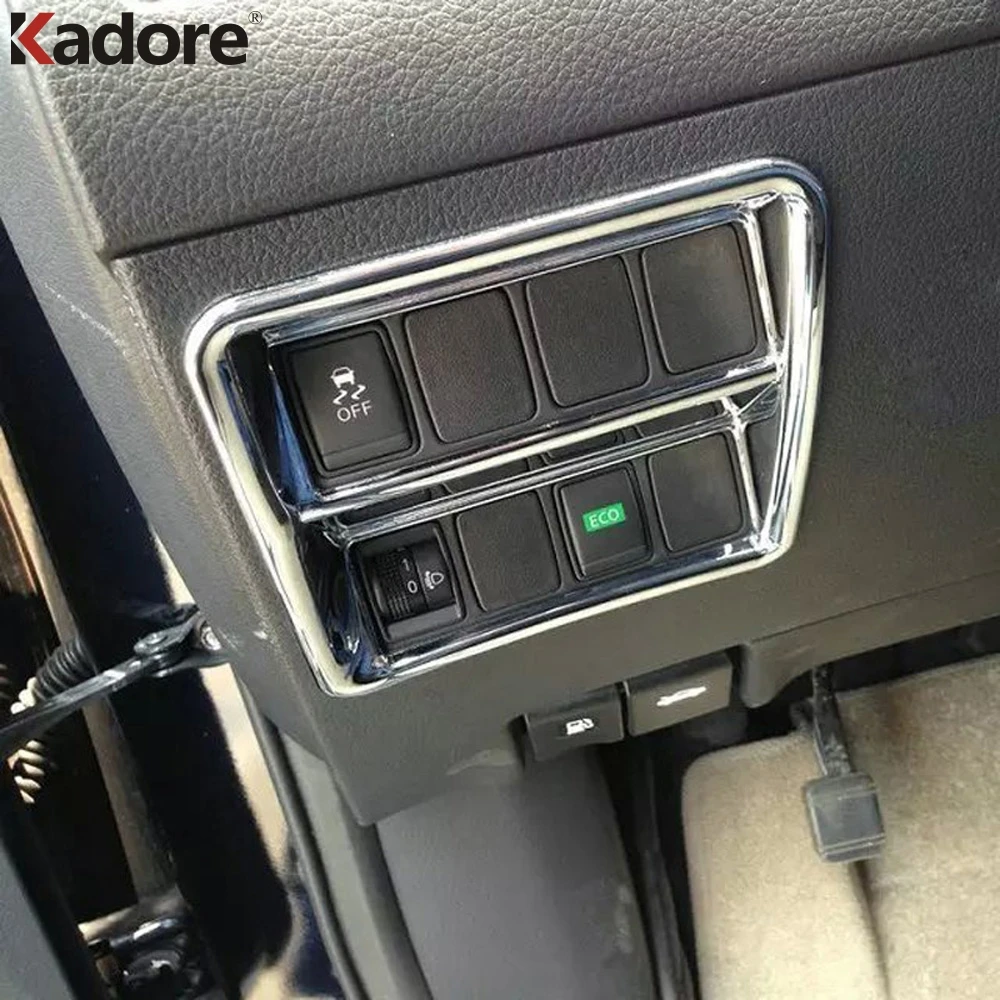 Для Nissan Qashqai 2014-2019 ABS хромированный Автомобильный интерьер передняя фара лампа