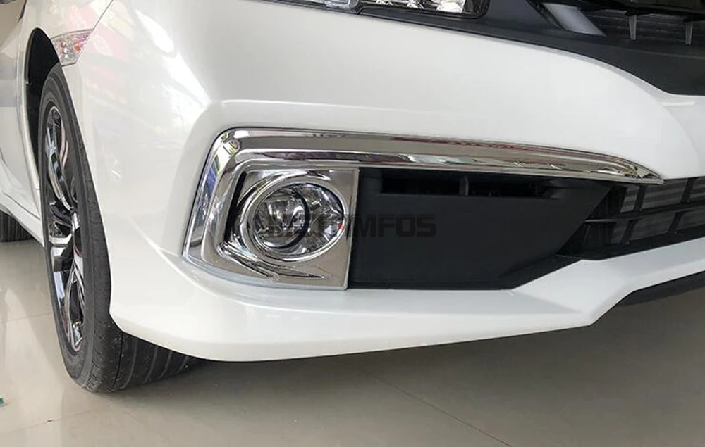 Для Honda Civic Sedan углеродное волокно передний противотуманный светильник, противотуманный светильник, накладка, защита для экстерьера, аксессуары для автомобиля