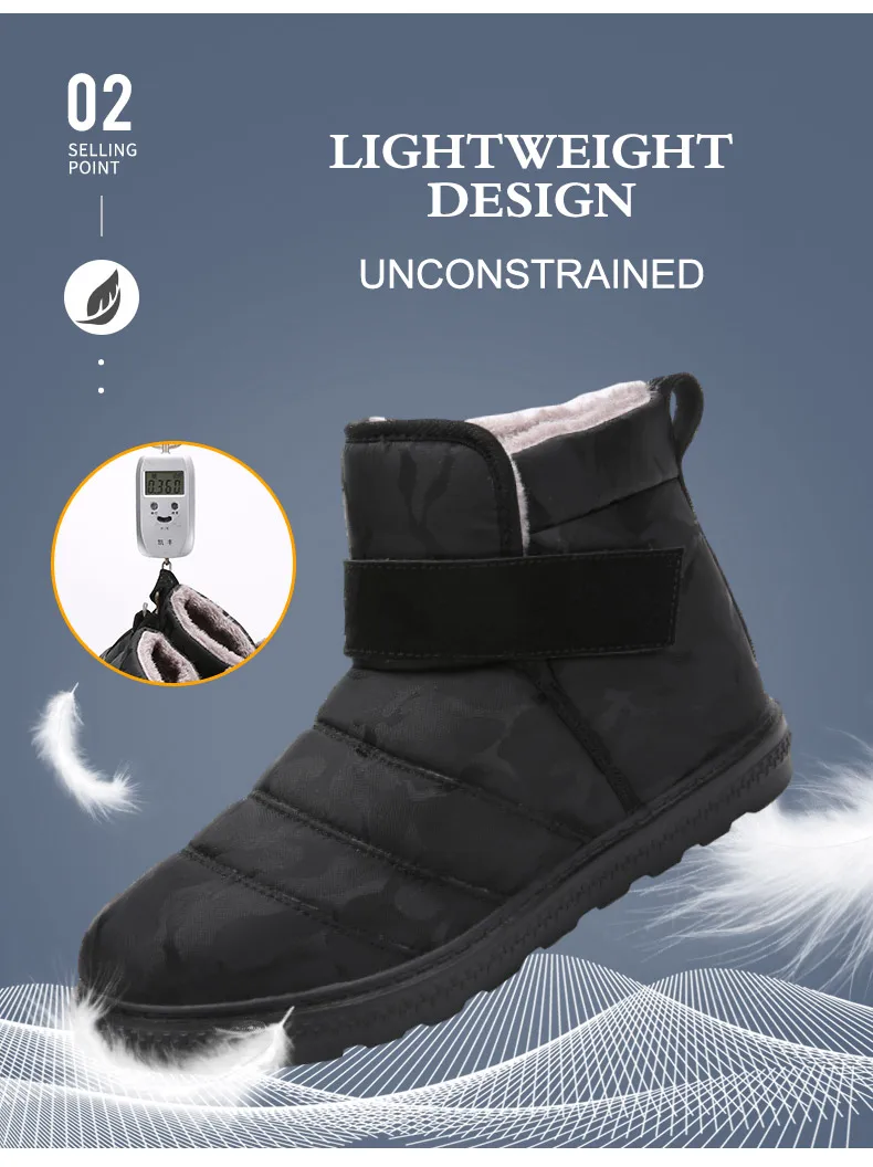 Новый Для мужчин Пеший Туризм обувь Водонепроницаемый зима-осень меховые теплые зимние ботильоны Для мужчин прогулочная обувь Горные