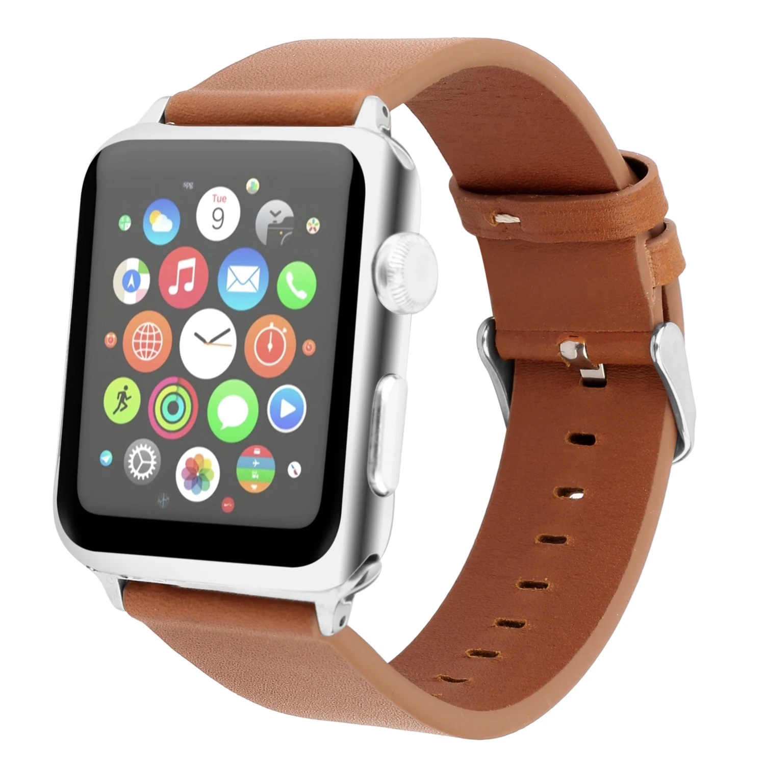 Модный ремешок из воловьей кожи для apple watch series 5 4 3 2 1 ремешок 44 мм для iwatch 38 мм 42 мм браслет умные аксессуары на запястье