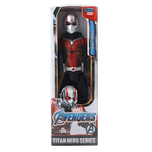 Ant Man with box Marvel Мстители эндшпиль 12 ''/30 см Капитан Америка, соколиный глаз Тор военная машина человек-муравей Титан герой фигурки игрушки куклы для детей - Цвет: Ant Man with box