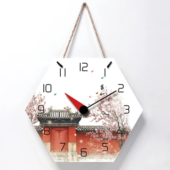 

Lanyard Creative Mute Modern Design Large Wall Clock Clocks for Home Kitchen Living Room Decor Battery Operated Silent