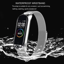 For xiaomi Mi band 3 strap Stainless Steel wristband Milanese Magnetic For Mi Band 4 Metal Wrist Strap Wristband Belt Accessoris